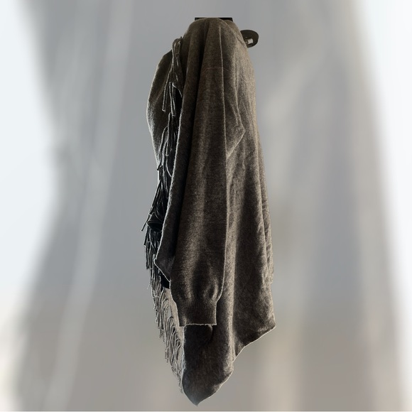 She & Sky Fringe Asymmetrical Cardigan - Picture 2 of 4